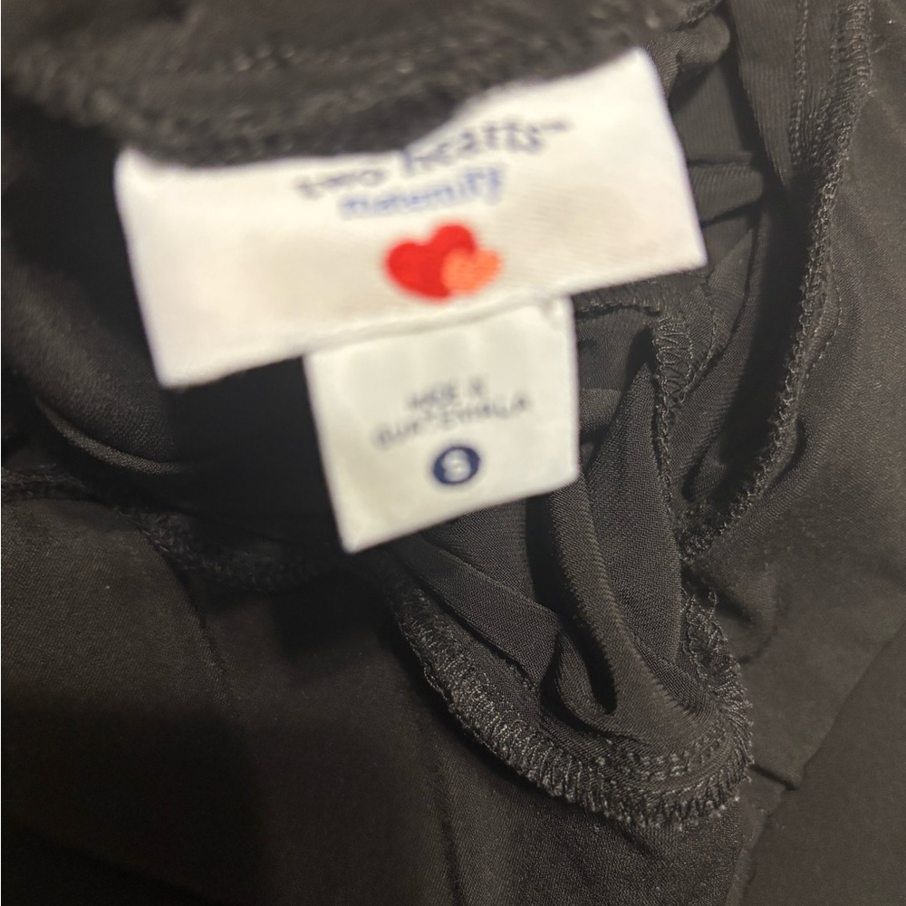 Two Hearts Maternity Black Women's Flare Leggings size small - Picture 5 of 7